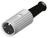 491-071 RS PRO 3 Pole Din Socket, 1A, 100 V ac, Push Lock, Female, Cable Mount