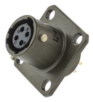 45102e84s50 Amphenol Socapex, 451 4 Way Panel Mount MIL Spec Circular Connector Receptacle, Socket Contacts,Shell Size 8, Bayonet