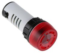 pl22sfbzr24 Carlo Gavazzi PL Series Red Buzzer Beacon, 24 V ac/dc, Panel Mount, 95dB at 1 Metre