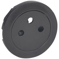 067911 Legrand 0679 Black Plug Socket, 2 Poles, Indoor Use