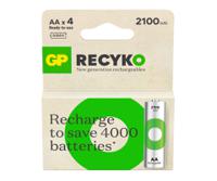gprhc212e035 Gp Batteries GP Recyko AA NiMH Rechargeable AA Battery, 2.15Ah, 1.2V - Pack of 4