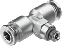 npqr-t-m5-q4 Festo NPQR Series T Fitting, M5 Male to 4 mm, Threaded-to-Tube Connection Style, 8085691