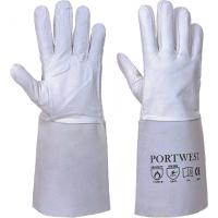 tig Liscombe Grey Leather Welding Gloves, Size 10