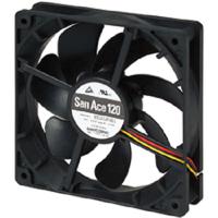 9s1212p4h11 Sanyo Denki Axial Fan, 12 V dc, dc Operation, 2.45m³/min, 4.68W, 60mA Max, 120 x 120 x 25mm