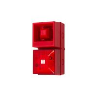 yl40dlr25rnwr Clifford & Snell YL40 Series Red Sounder Beacon, 24 V dc, IP65, Wall Mount, 108dB at 1 Metre