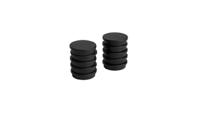 rm768blk Eclipse Button Magnet 30mm Self-Adhesive Ferrite, 0.5kg Pull