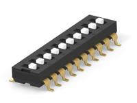 2454985-1 TE Connectivity 10 Way Surface Mount DIP Switch SPST, Extended Actuator