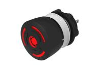 84-63412b20 EAO 84-6341 Series Maintained Illuminated Emergency Stop Push Button, Panel Mount, 22.3mm Cutout, DPST, IP65, IP66, IP67