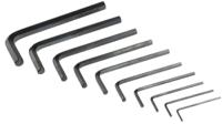 537-732 RS PRO 10 piece L Shape Imperial Hex Key Set, 1/16 → 5/16"