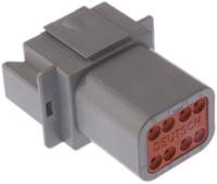 dt04-08pa Deutsch, DT Automotive Connector Socket Grey 8 Way DT04-08PA