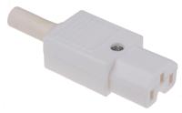 px0597wh Bulgin C15 Cable Mount IEC Connector Socket, 10A, 250 V