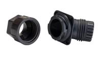 1411351 Phoenix Contact HC-D-G-M25-PLRBK Series Black Polyamide Cable Gland, M25 Thread, 9mm min., 17mm max., IP66