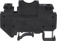 3118203 Phoenix Contact UK 6-FSI/C Series Black Fused DIN Rail Terminal, Single-Level, Screw Termination, Fused