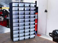 877-6812 RS PRO 40 Drawer Unit, Plastic, 420mm x 270mm x 130mm, Black
