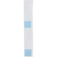 m6-23-427-bl Brady B-427 Blue, Transparent Label, 25.40mm Width, 25.40mm Height, 100 Qty