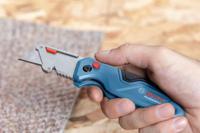 1600a016bl Bosch Professional Folding Knife Snap-off Blade Folding Knife, 124mm Closed Length, 137g