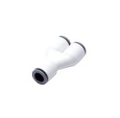 6340-06-00wp2 Legris LF6300 LIQUIfit Series Y Tube-to-Tube Adaptor, Push In 6 mm to Push In 6 mm, Tube-to-Tube Connection Style