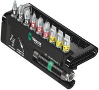 05056374001 Wera Driver Bit Set 10 Pieces, Hexagon, Phillips, Pozidriv, Slotted