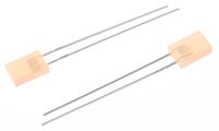 hlmp-s400 Broadcom1.9 V Orange LED Rectangular Through Hole, HLMP-S400