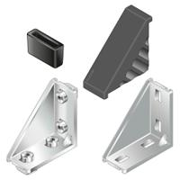 3842523517 Bosch Rexroth Angle Bracket, Connecting Component, Strut Profile 20 x 40 mm, Groove Size 6mm