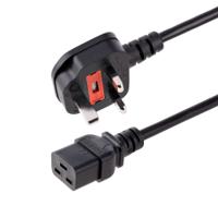 pxtukc192m StarTech.com Right Angle CEE 7/7 Plug to Straight IEC C13 Socket Power Cord, 2m
