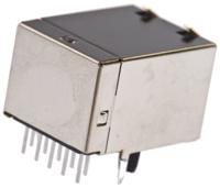 5558070-1 TE Connectivity 5558070 Series Female RJ45 Connector, PCB Mount, Cat3 Right Angle 1 Port 10 -Way