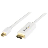 mdp2hdmm2mw StarTech.com Mini DisplayPort to HDMI Adapter, 2m Length - 4K x 2K Maximum Resolution