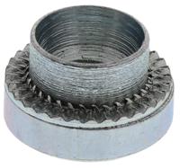 505-230 Hank Zinc plated & clear Passivated Steel Rivet Bush, M4