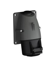 2cma193105r1000 Amphenol Industrial, 2CMA1 IP44 Black Wall Mount 3P+E Industrial Power Socket, Rated At 16A, 690 V