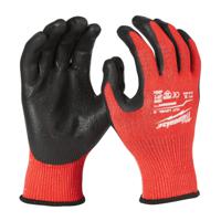 4932471420 Milwaukee Dipped Gloves Red Nitrile Nitrile Cut Resistant Gloves, Size 8, Nitrile Coating