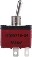 3631nf2 APEM Toggle Switch, Panel Mount, On-Off, SPST, Tab Terminal, 28V dc