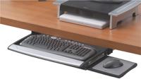 8031201 Fellowes Built In Wrist Rest Black/Silver Keyboard Drawer