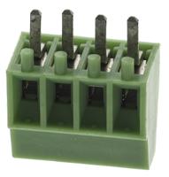 790-1102 RS PRO PCB Terminal Block, 4-Contact, 2.54mm Pitch, Through Hole Mount, 1-Row, Screw Termination