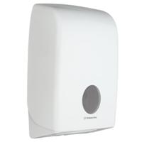 6945 Aquarius Plastic White Wall Mounting Towel Dispenser, 274mm x 418mm x 146mm