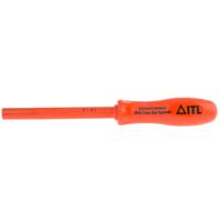 911-1519 ITL Insulated Tools Ltd Hexagon Nut Driver, 3BA Tip, VDE/1000V, 105 mm Blade, 265 mm Overall
