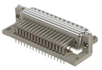 023180 Provertha TMC 50 Way Right Angle Through Hole D-sub Connector Plug, 2.75mm Pitch, with 4-40 UNC screwlocks, Guide Frame