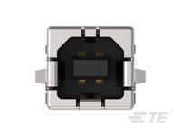 5787834-1 TE Connectivity Straight, Through Hole, Socket- Single Port Type B 2.0 USB Connector