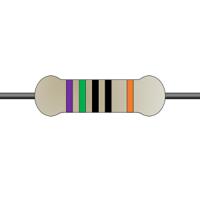 mf0207fte52-750r Yageo 750Ω Metal Film Fixed Resistor 0.6W ±1% MF0207FTE52-750R