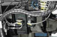 161-64401-hwpp25-pp-bk HellermannTyton Spiral Wrap, I.D 25mm, 27mm Polypropylene Helawrap Series