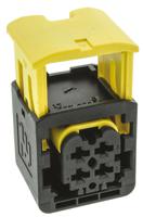 1-1418390-1 TE Connectivity, HDSCS Automotive Connector Socket Black Cable Mount 4 Way