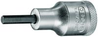 in-19-4 Gedore Hexagon Screwdriver Bit, Hex 4 Tip, 4 mm Drive, Hexagon Drive, 61 mm Overall