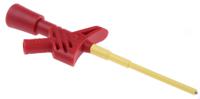 975106101 Hirschmann Test & Measurement Red Grabber Clip with Pincers, 3A, 1000V ac/dc, 2mm Socket