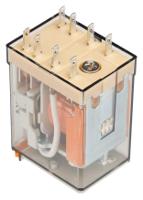 553281200040 Finder Plug In Relay, 120V ac Coil, 10A Switching Current, DPDT