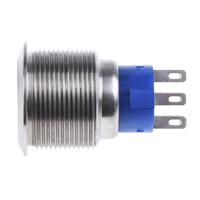 175-9310 RS PRO Push Button Switch, Momentary, Panel Mount, 22.2mm Cutout, DPDT, 250V ac, IP67
