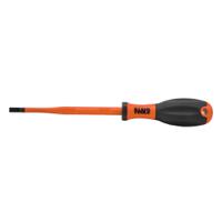 32245ins Klein Tools Slotted Insulated Screwdriver, 6.5 mm Tip, 150 mm Blade, VDE/1000V, 260 mm Overall