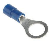 613-9362 RS PRO Insulated Ring Terminal, M8 Stud Size, 1.5mm² to 2.5mm² Wire Size, Blue