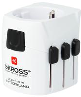 skr-0073rs SKROSS Europe to Australia, China, UK, US Travel Adapter, Rated At 6.3A