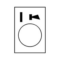 zb2by4985 Schneider Electric Marked Label for Use with Push Button, Start-Klaxon