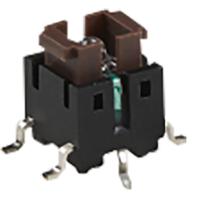 fsmijm62ar04 TE Connectivity Brown Rectangular Tactile Switch, SPST 50 mA 2.2mm Surface Mount