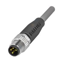 bcc02pc BALLUFF Male 4 way M8 to Male 4 way Unterminated Sensor Actuator Cable, 2 m